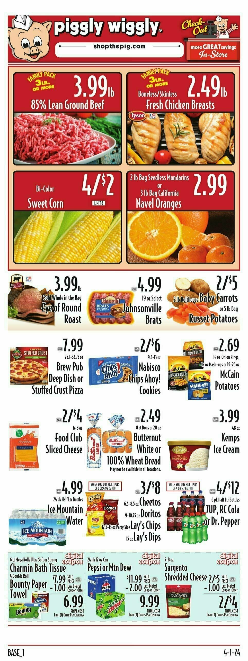 Piggly Wiggly Weekly Ad from April 3