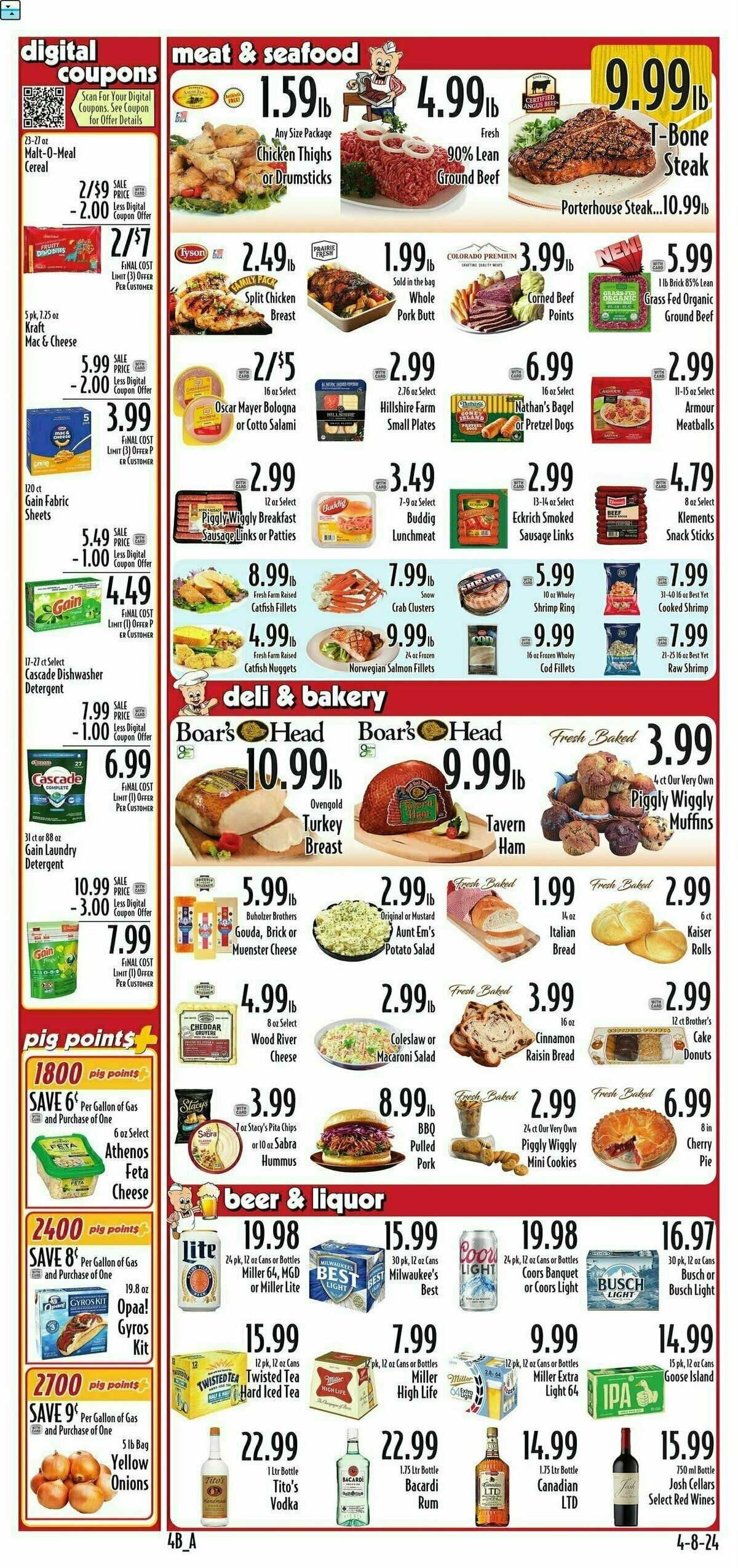 Piggly Wiggly Weekly Ad from April 10