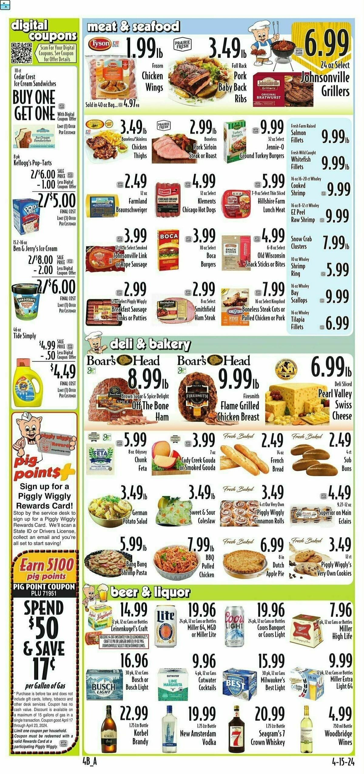 Piggly Wiggly Weekly Ad from April 17