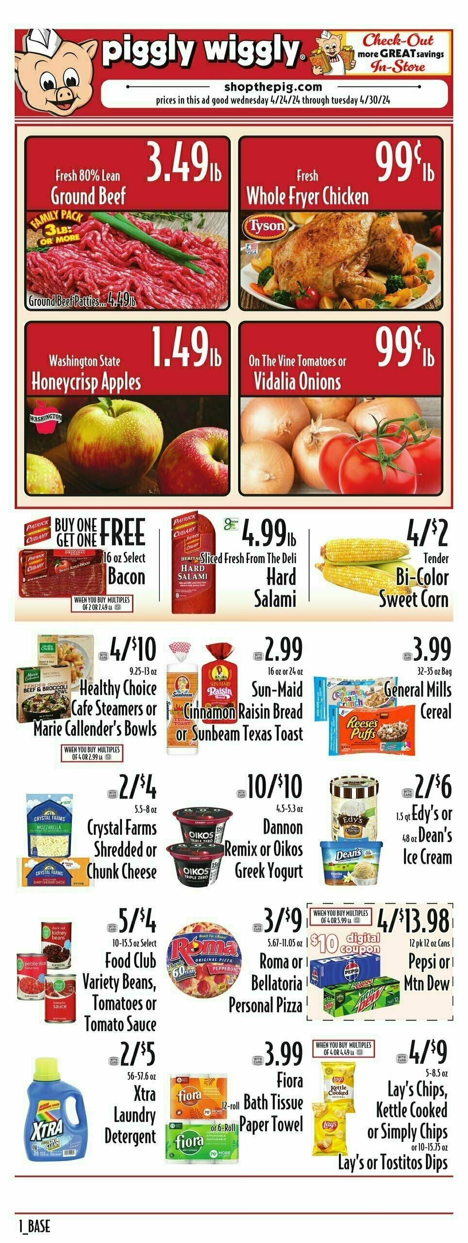Piggly Wiggly Weekly Ad from April 24