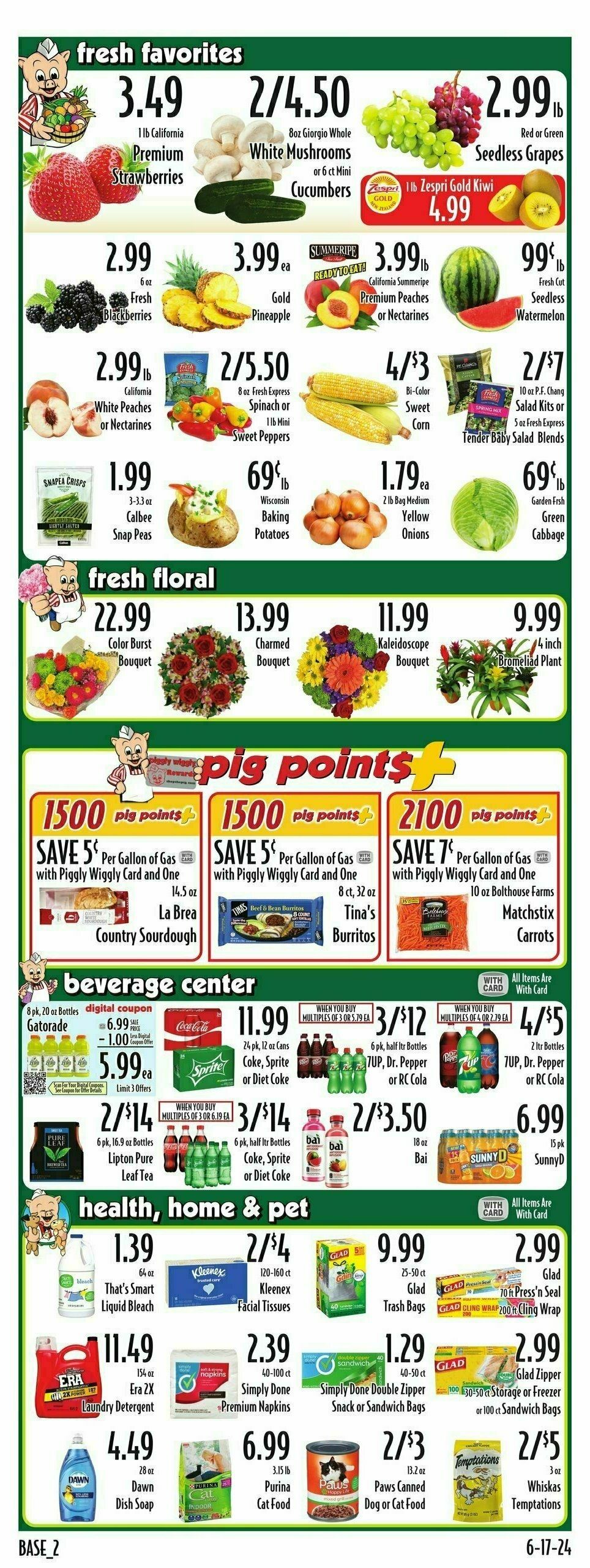 Piggly Wiggly Weekly Ad from June 19