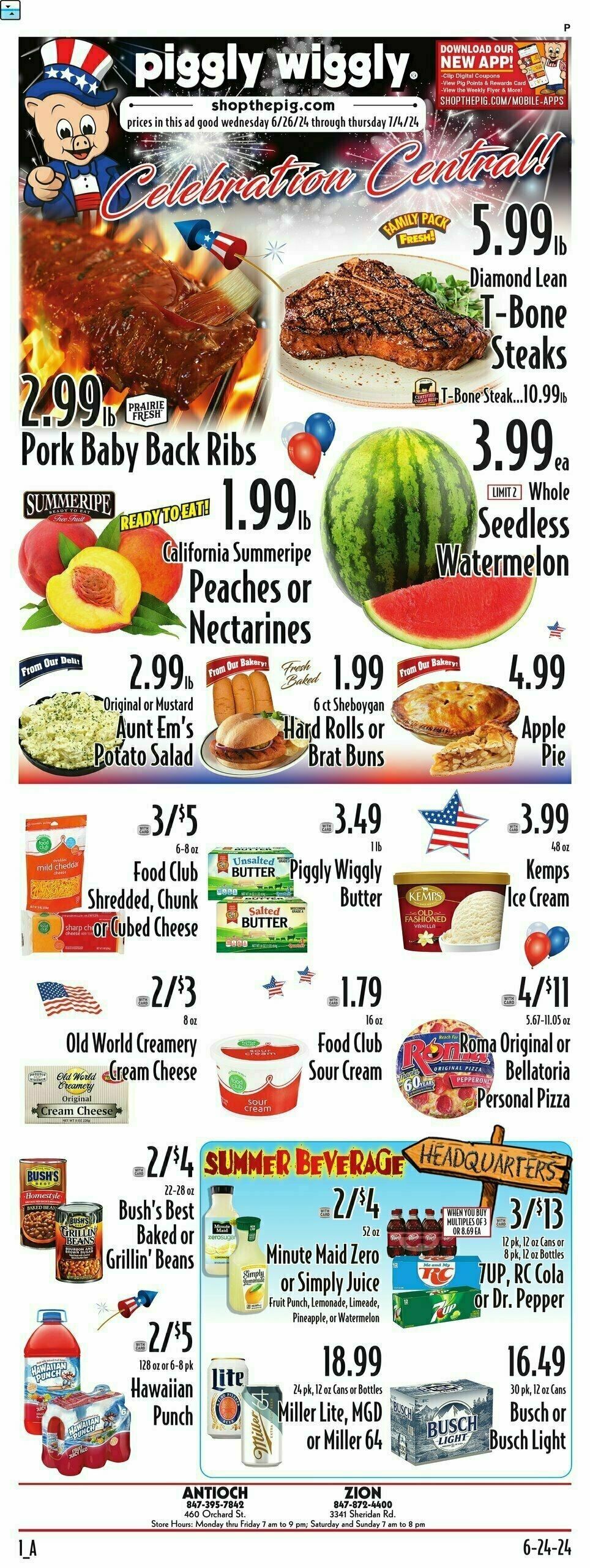 Piggly Wiggly Weekly Ad from June 26