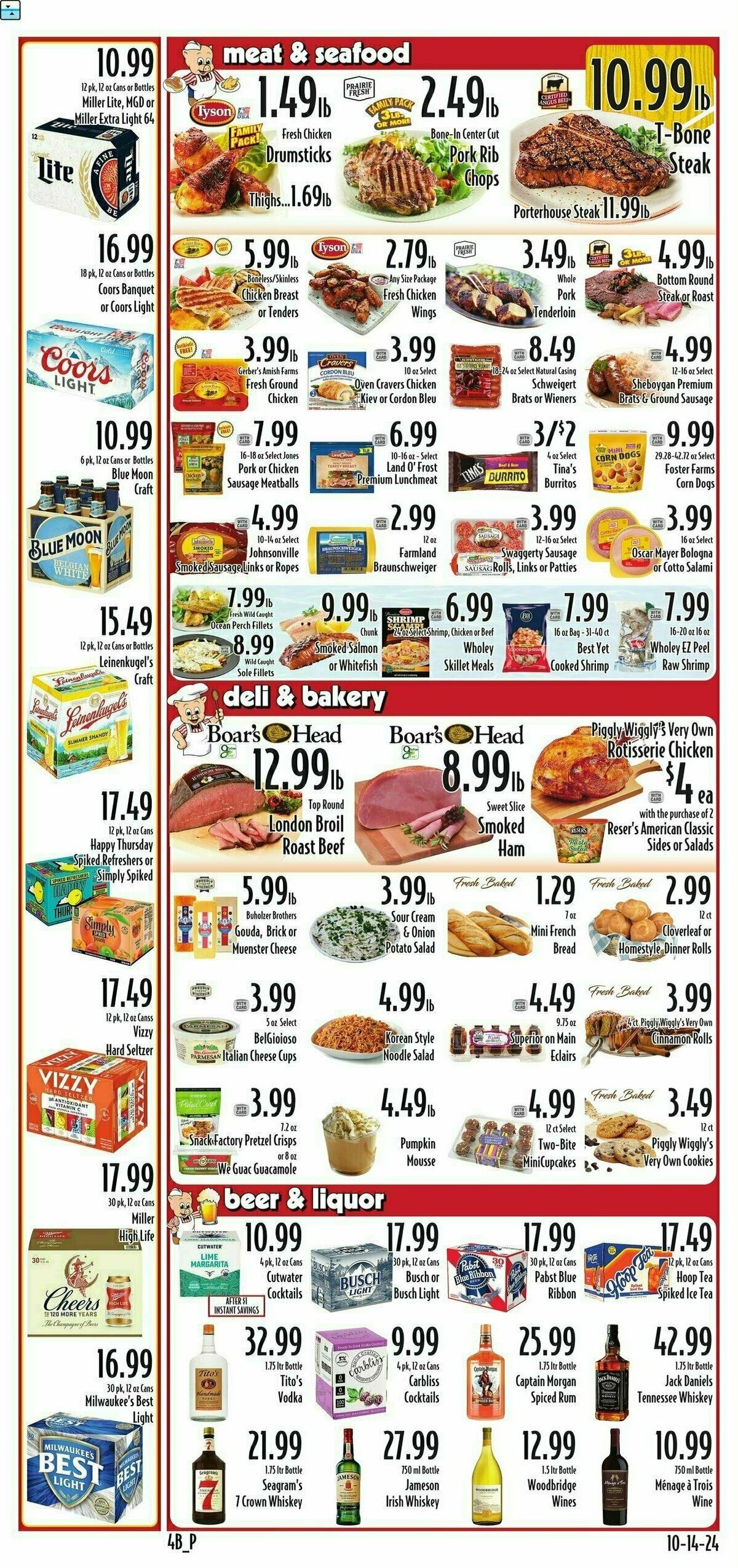 Piggly Wiggly Weekly Ad from October 16