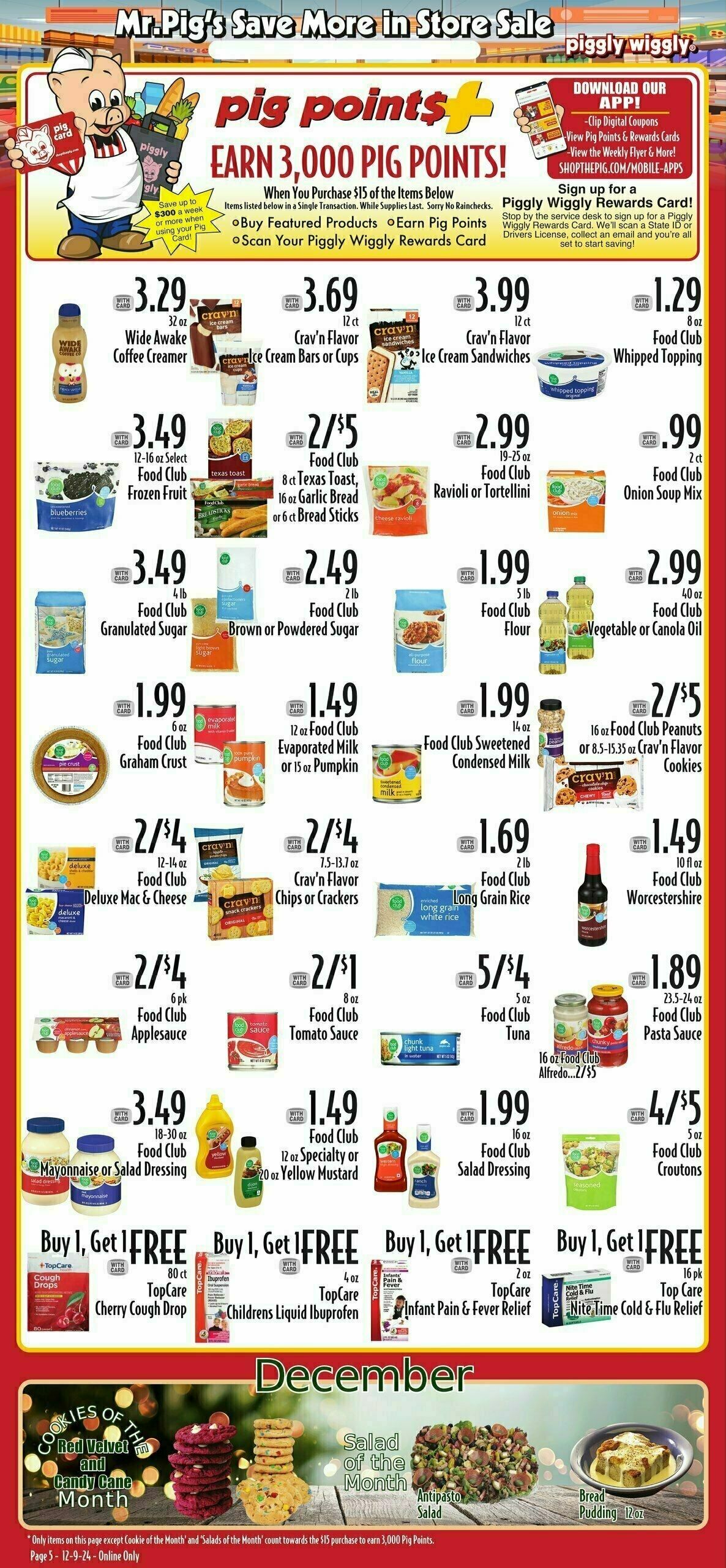 Piggly Wiggly Weekly Ad from December 11