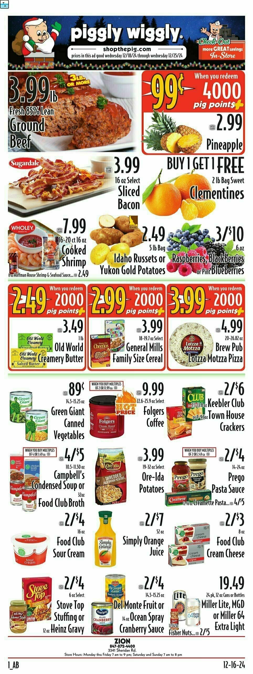 Piggly Wiggly Weekly Ad from December 18