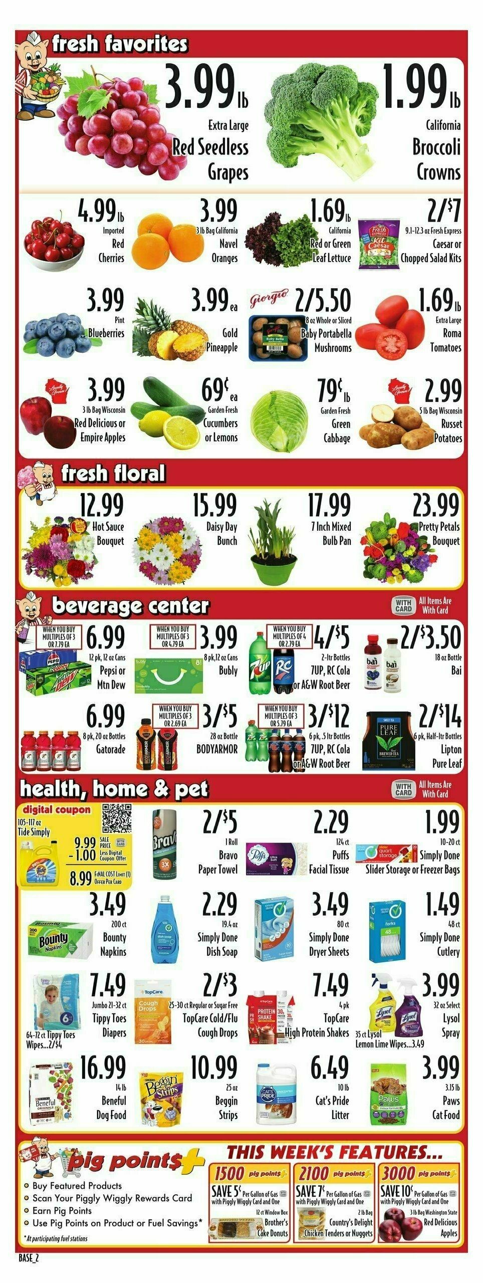 Piggly Wiggly Weekly Ad from January 22