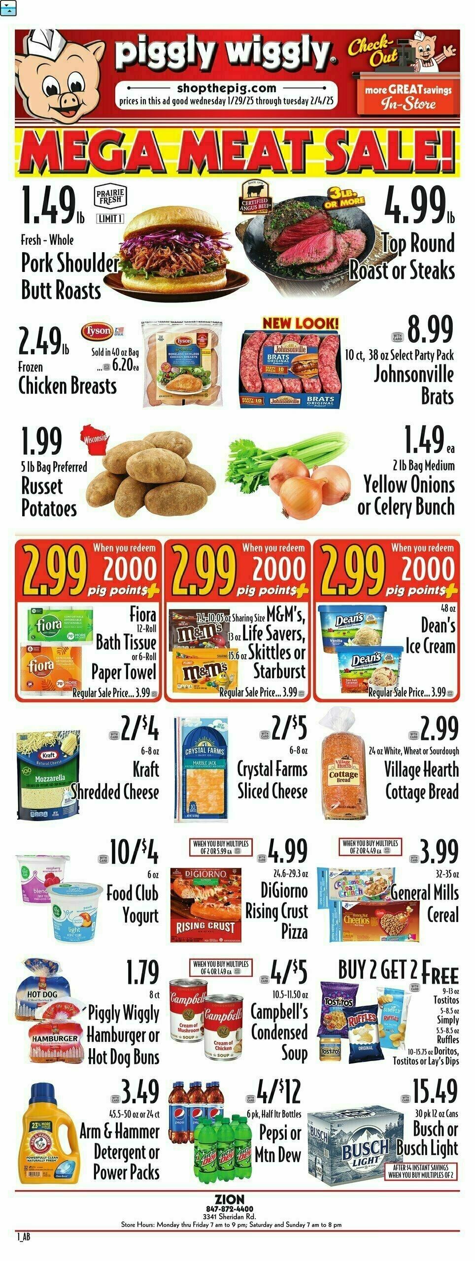 Piggly Wiggly Weekly Ad from January 29