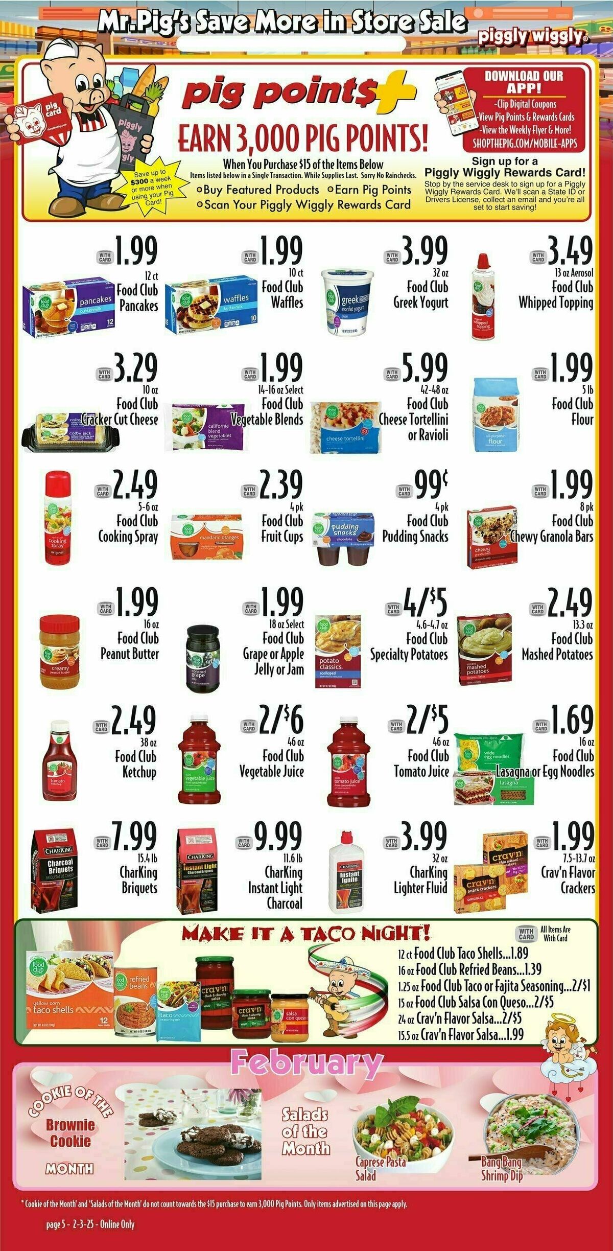 Piggly Wiggly Bank More Points Weekly Ad from February 5