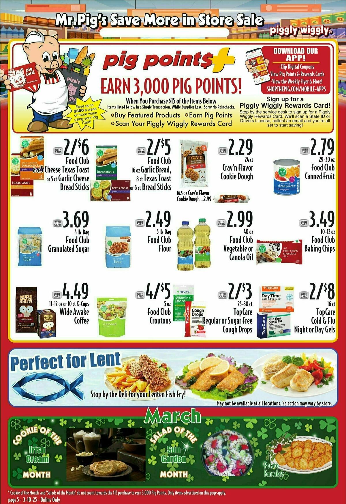 Piggly Wiggly Weekly Ad from March 12