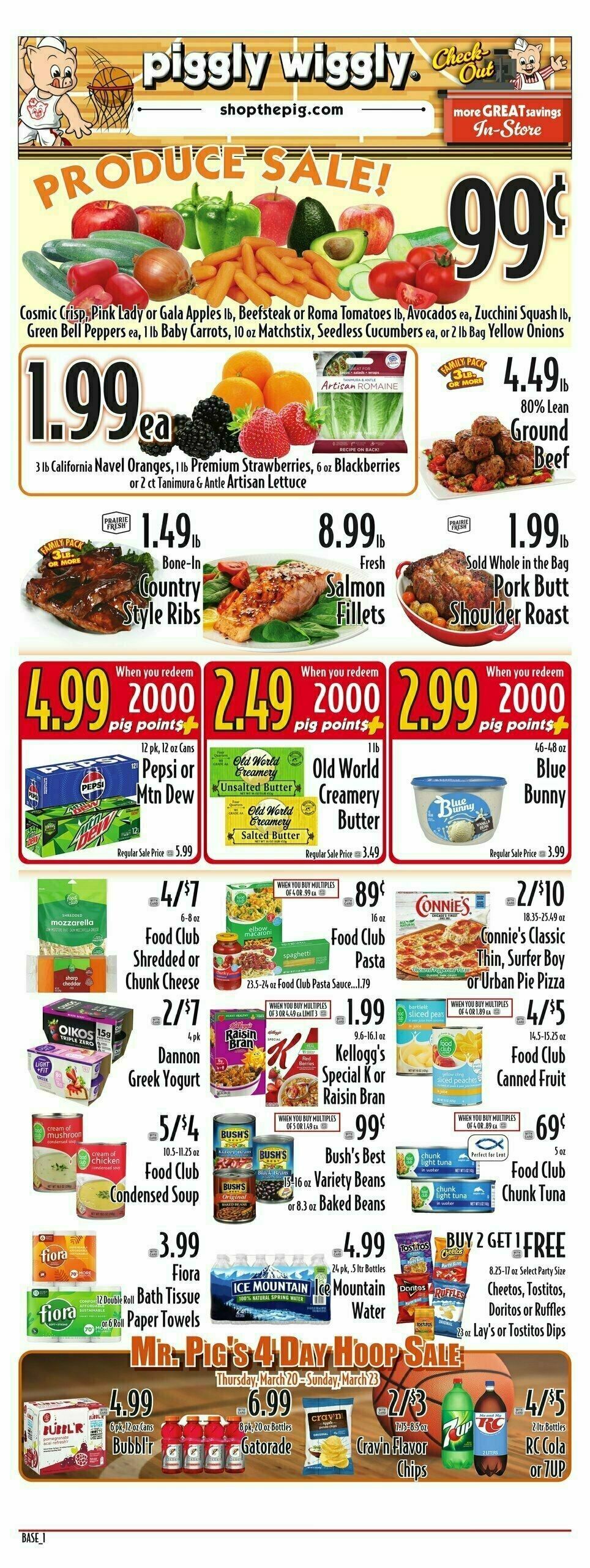 Piggly Wiggly Weekly Ad from March 19