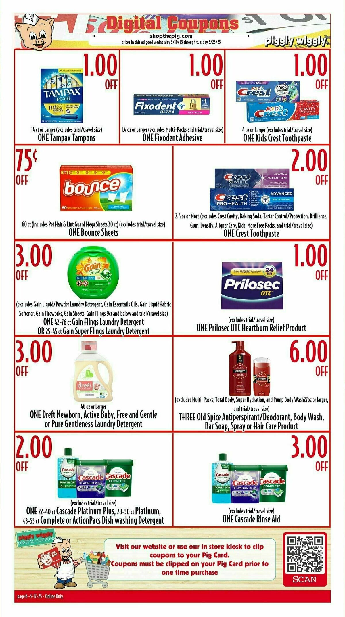 Piggly Wiggly Weekly Ad from March 19