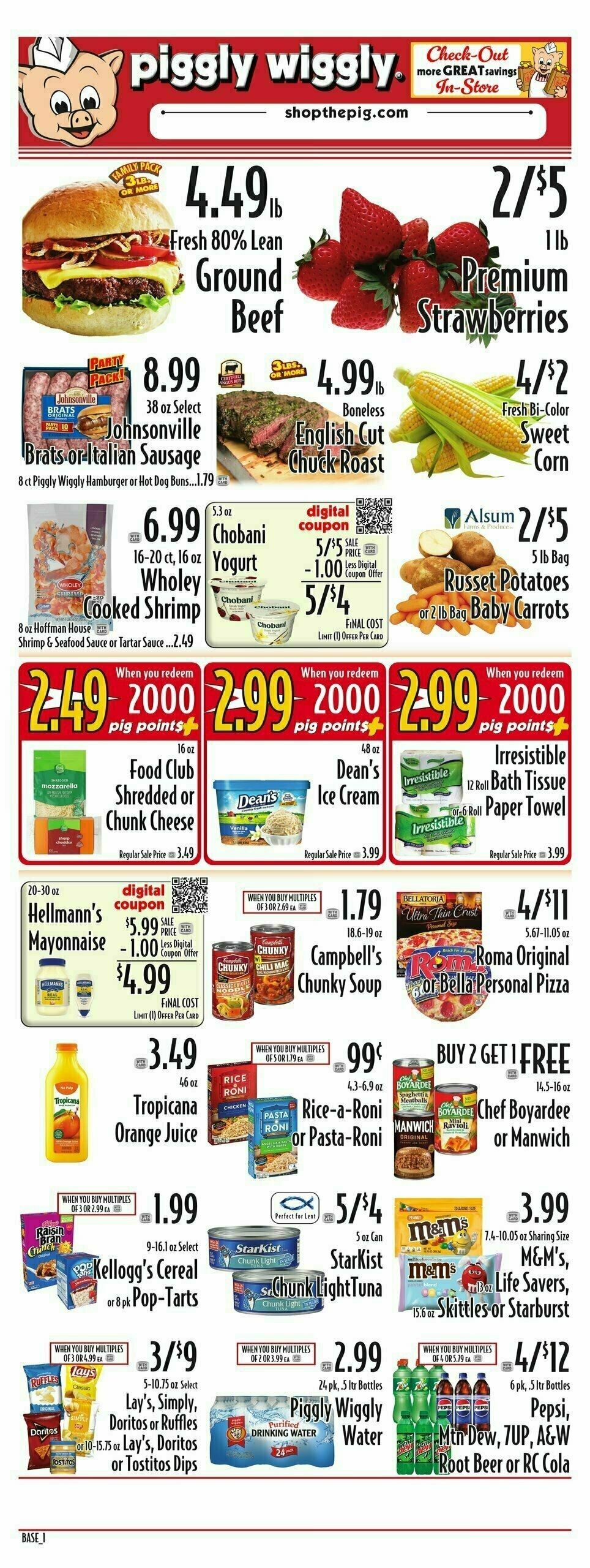Piggly Wiggly Weekly Ad from April 2