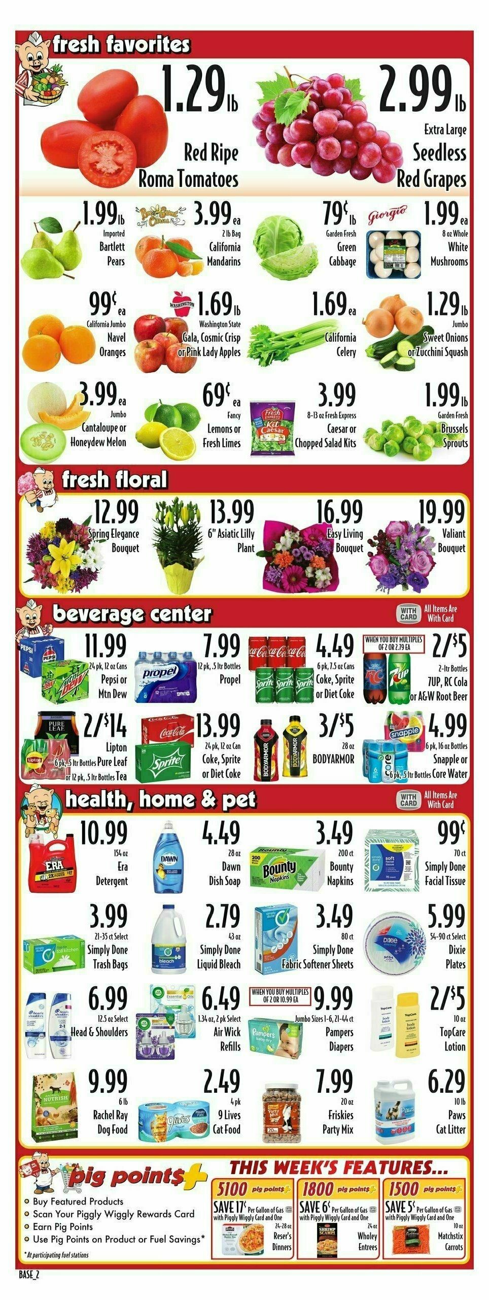 Piggly Wiggly Weekly Ad from April 2
