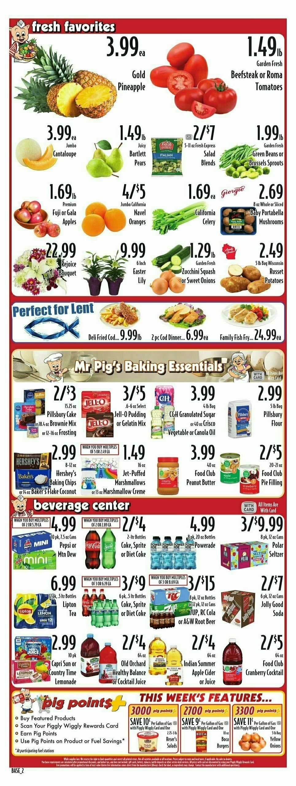 Piggly Wiggly Weekly Ad from April 9