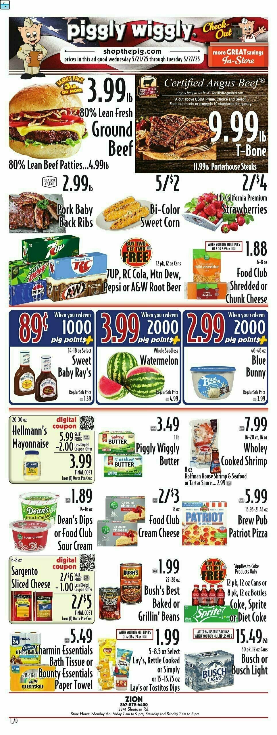 Piggly Wiggly Weekly Ad from May 21
