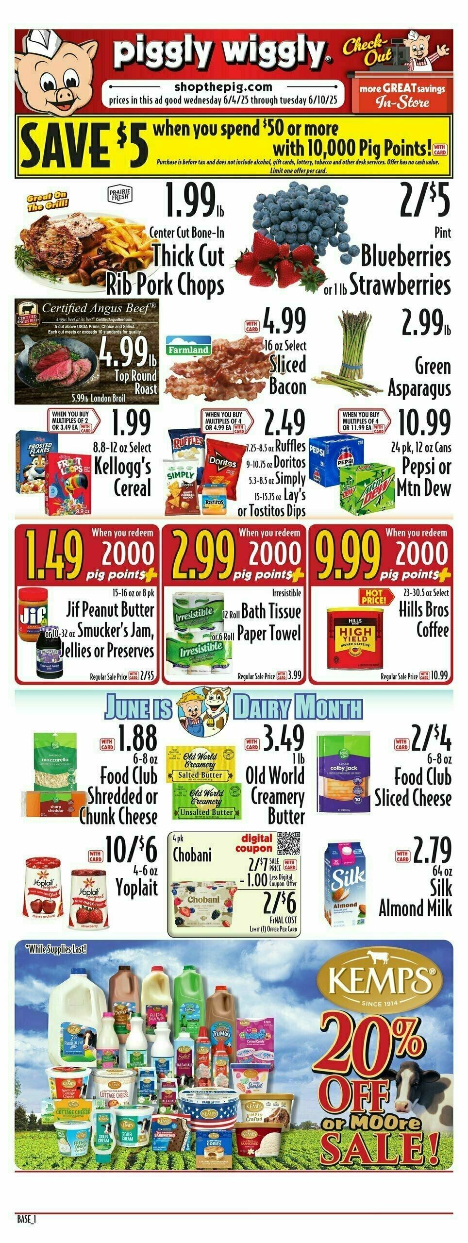 Piggly Wiggly Weekly Ad from June 4