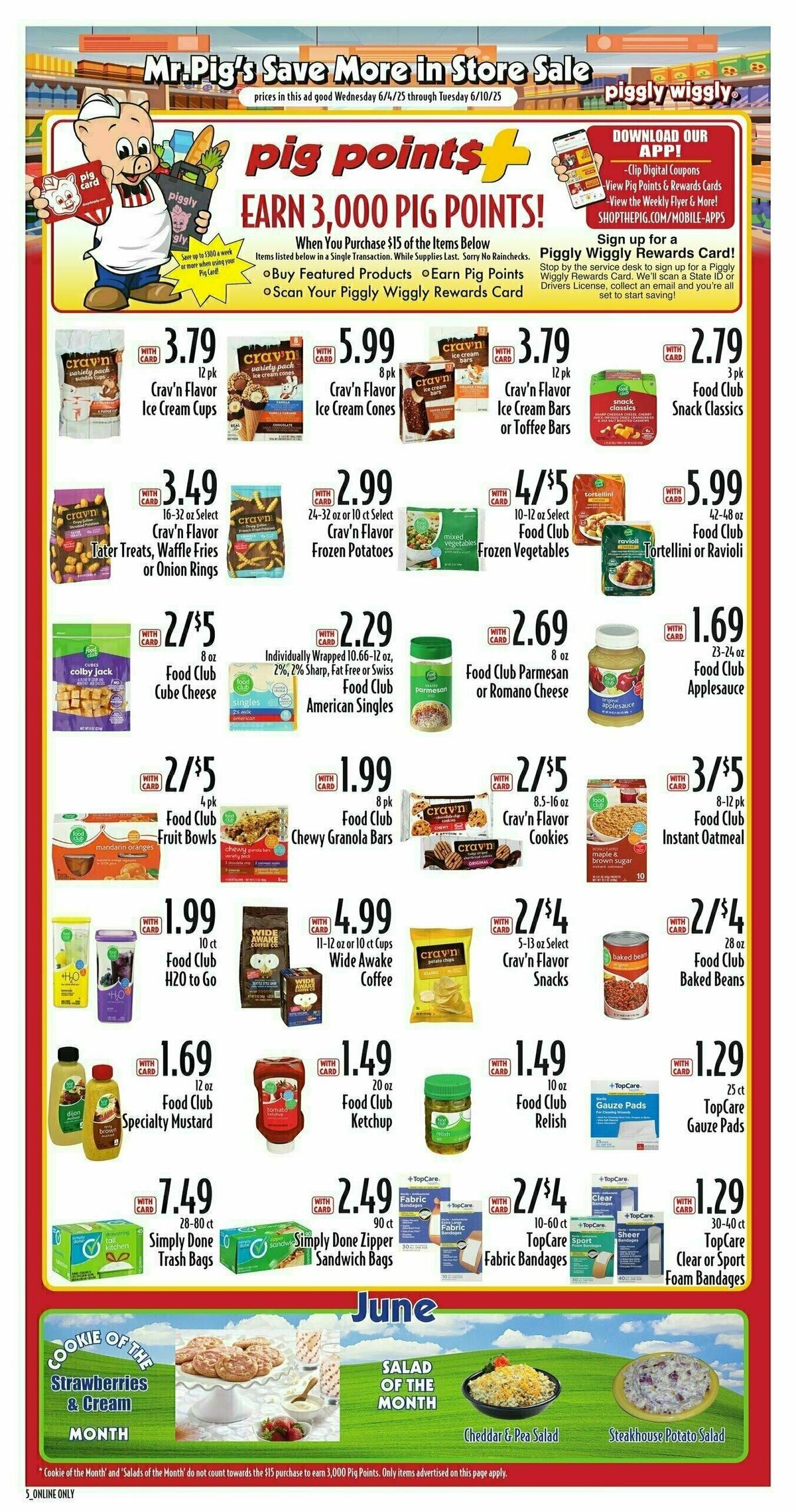 Piggly Wiggly Weekly Ad from June 4