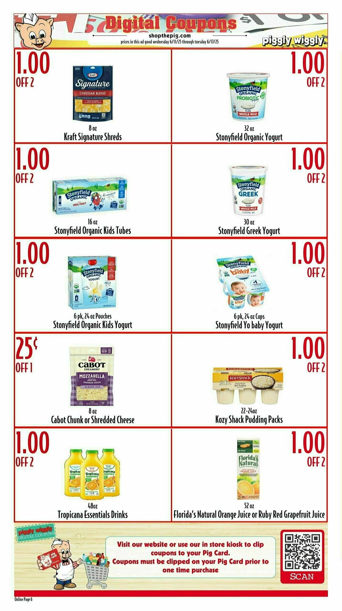 Piggly Wiggly Weekly Ad from June 11