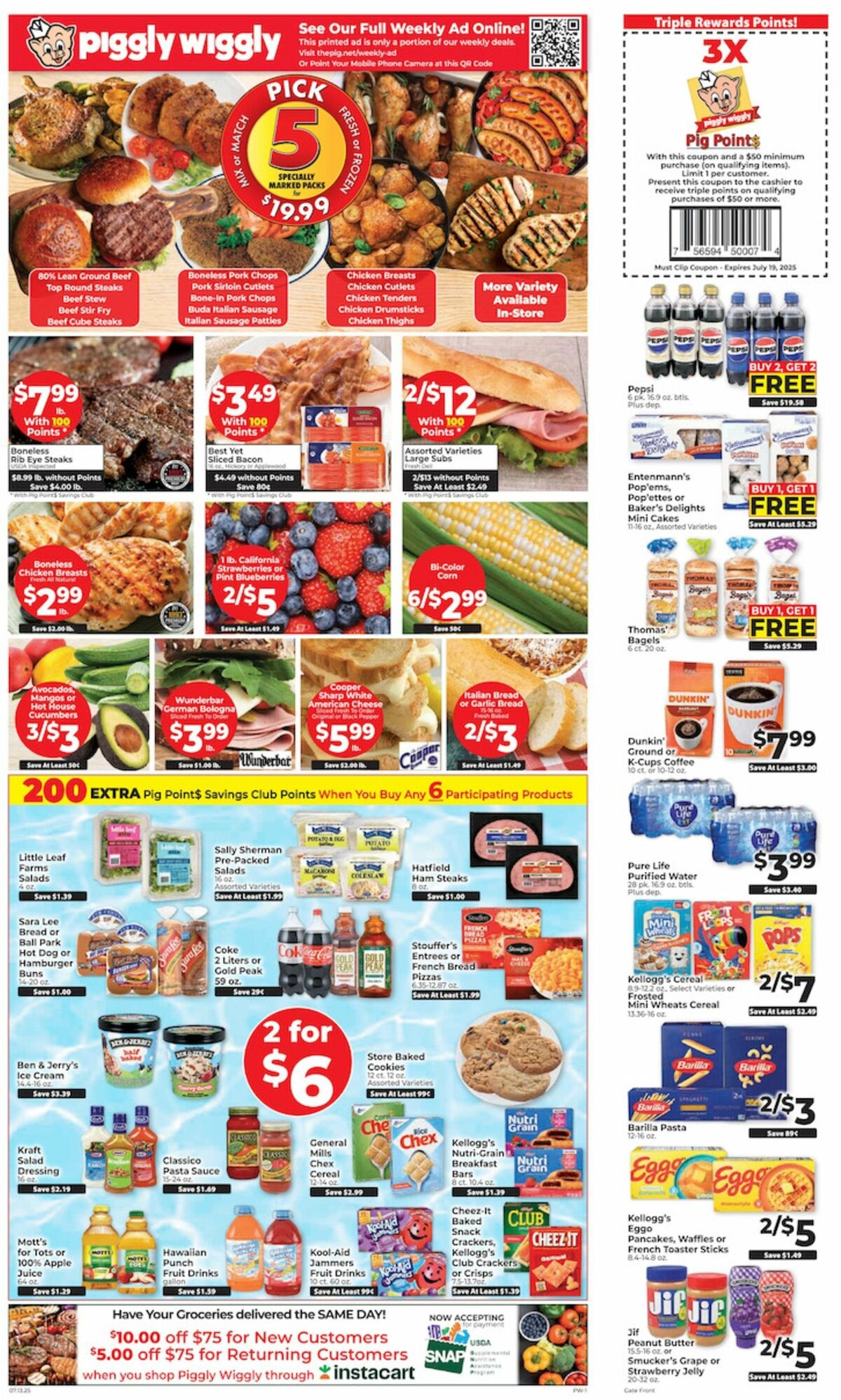 Piggly Wiggly Weekly Ad from July 13