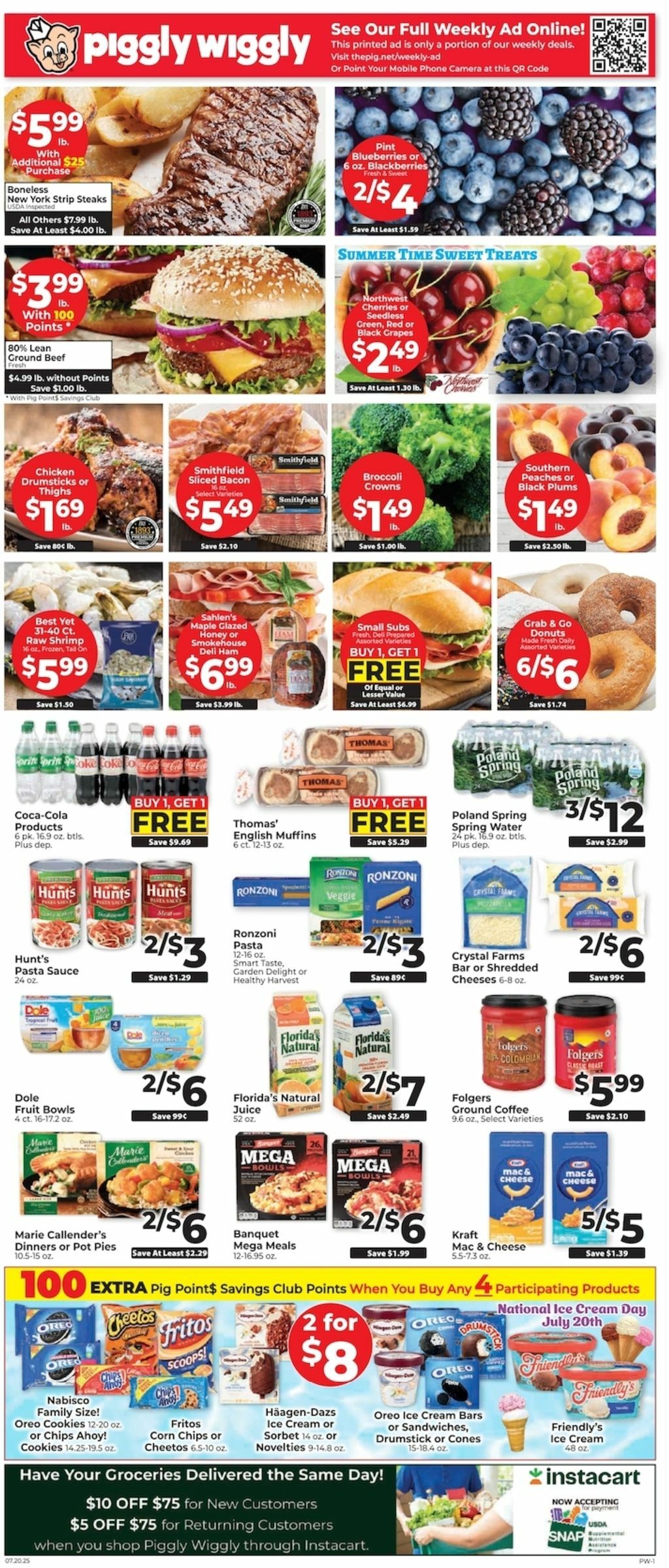 Piggly Wiggly Weekly Ad from July 20