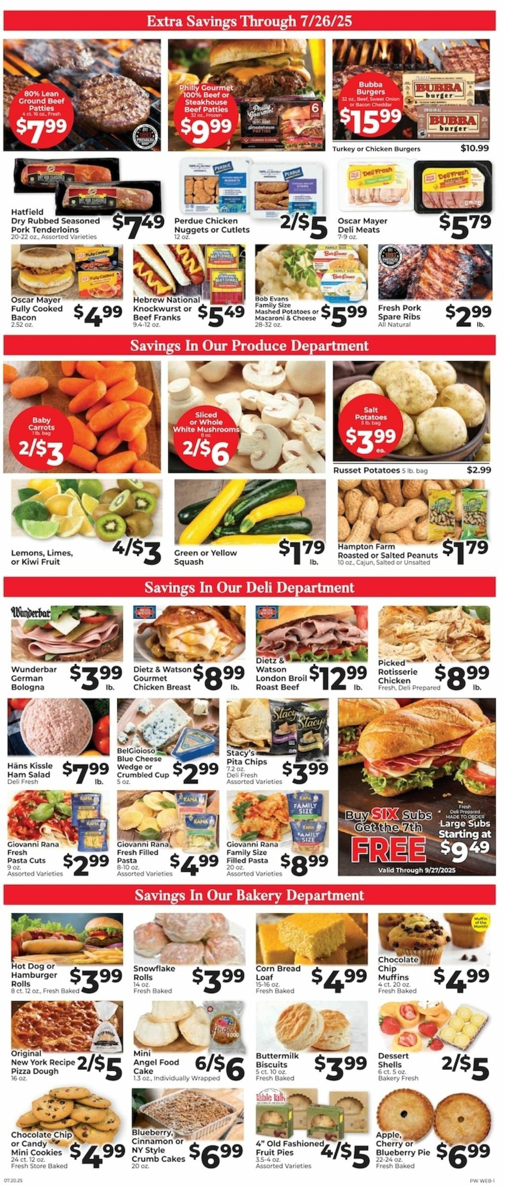 Piggly Wiggly Weekly Ad from July 20