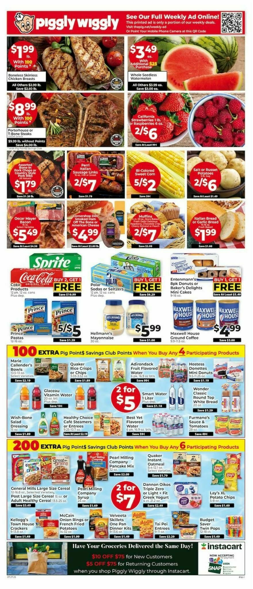 Piggly Wiggly Weekly Ad from July 27