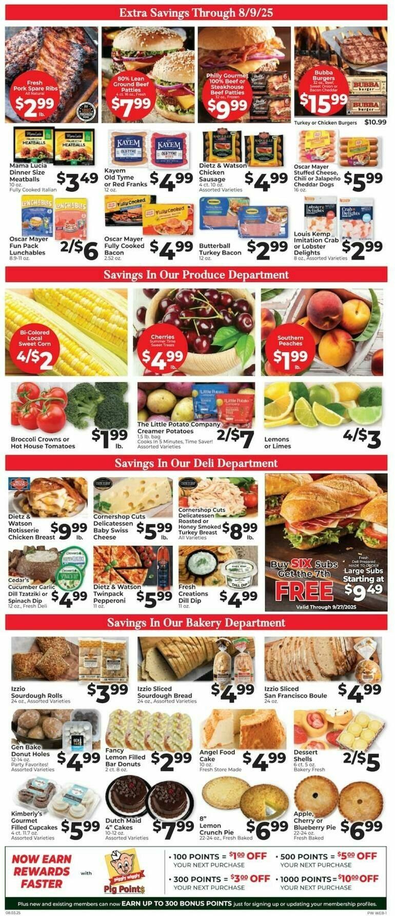 Piggly Wiggly Weekly Ad from August 3