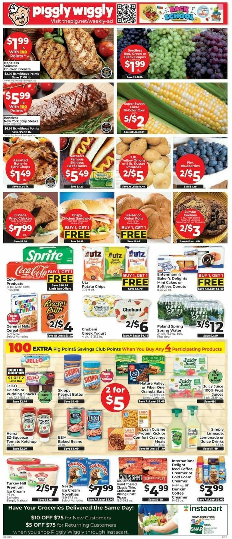 Piggly Wiggly Weekly Ad from August 10