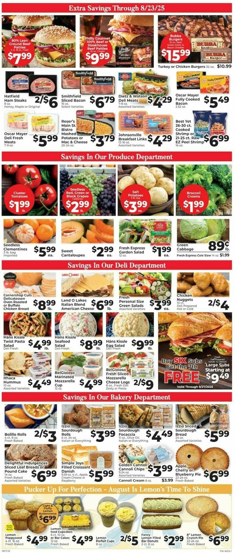 Piggly Wiggly Weekly Ad from August 17