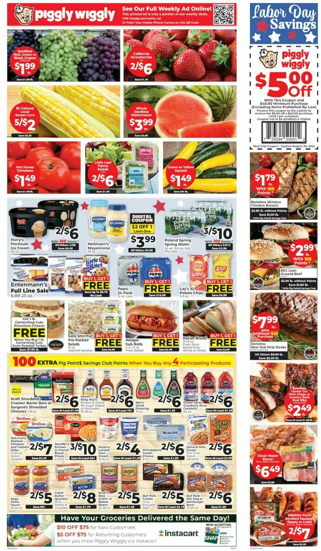 Piggly Wiggly Weekly Ad from August 24
