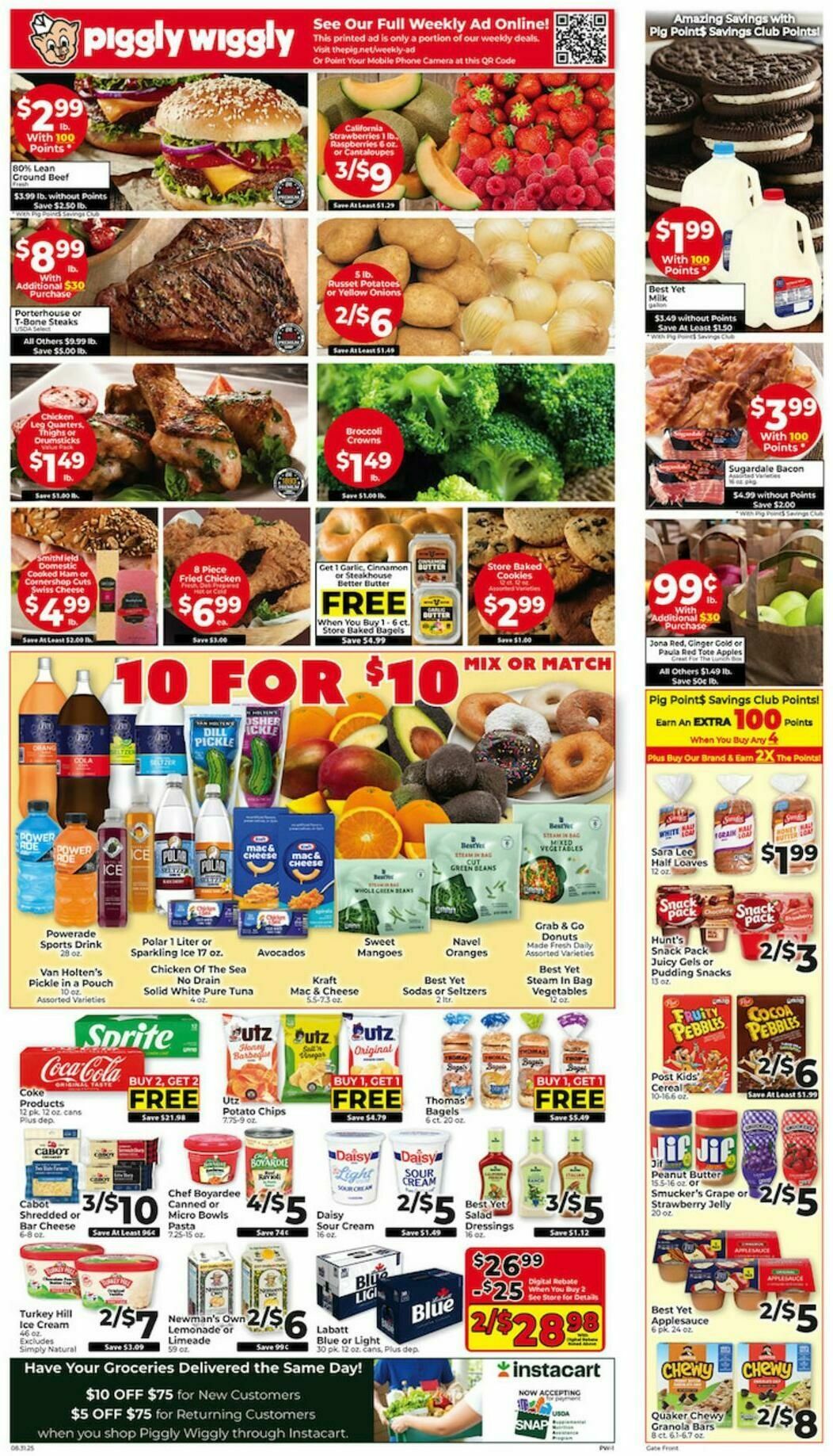 Piggly Wiggly Weekly Ad from August 31