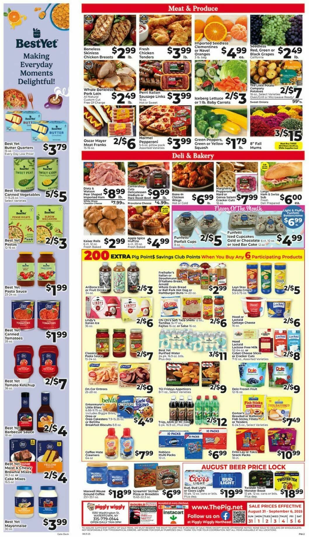 Piggly Wiggly Weekly Ad from August 31