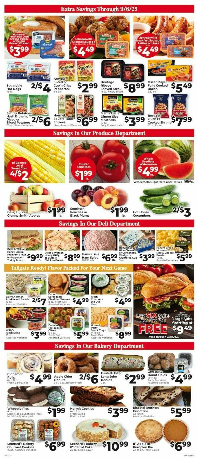 Piggly Wiggly Weekly Ad from August 31