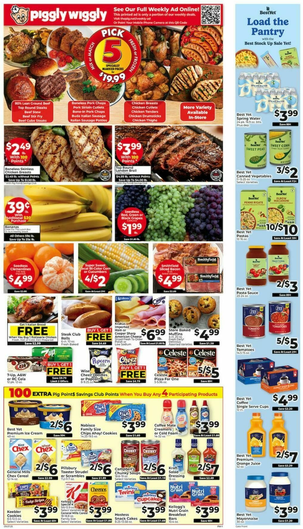 Piggly Wiggly Weekly Ad from September 7