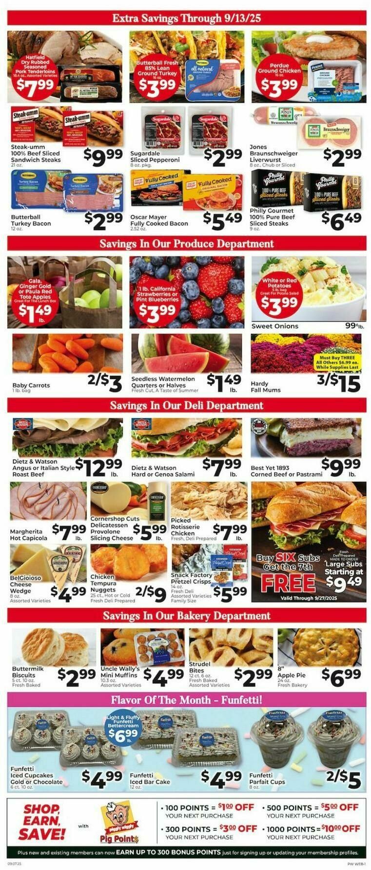 Piggly Wiggly Weekly Ad from September 7