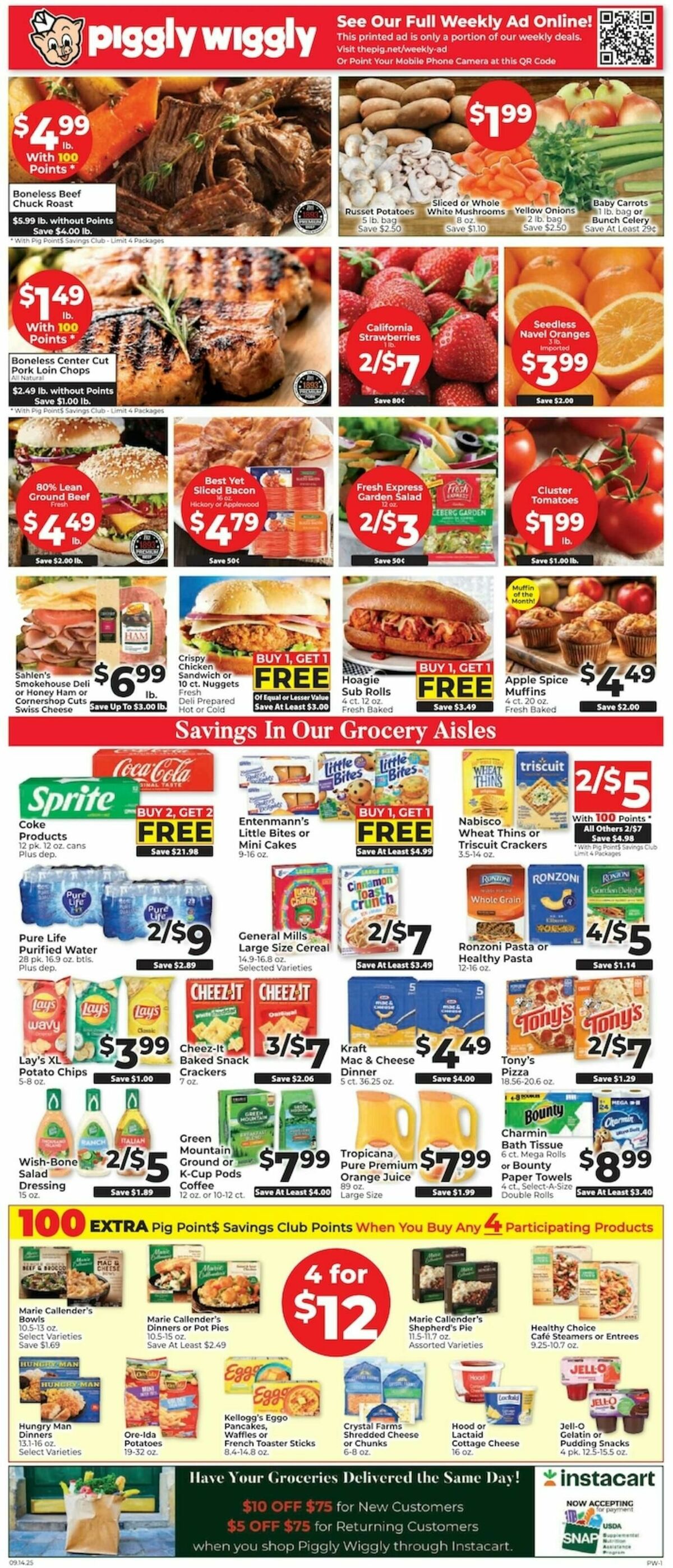Piggly Wiggly Weekly Ad from September 14