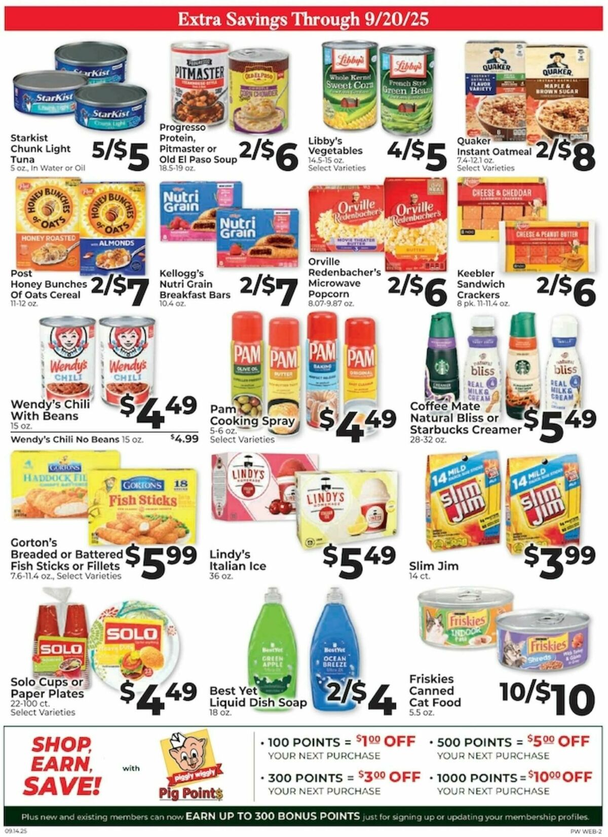 Piggly Wiggly Weekly Ad from September 14