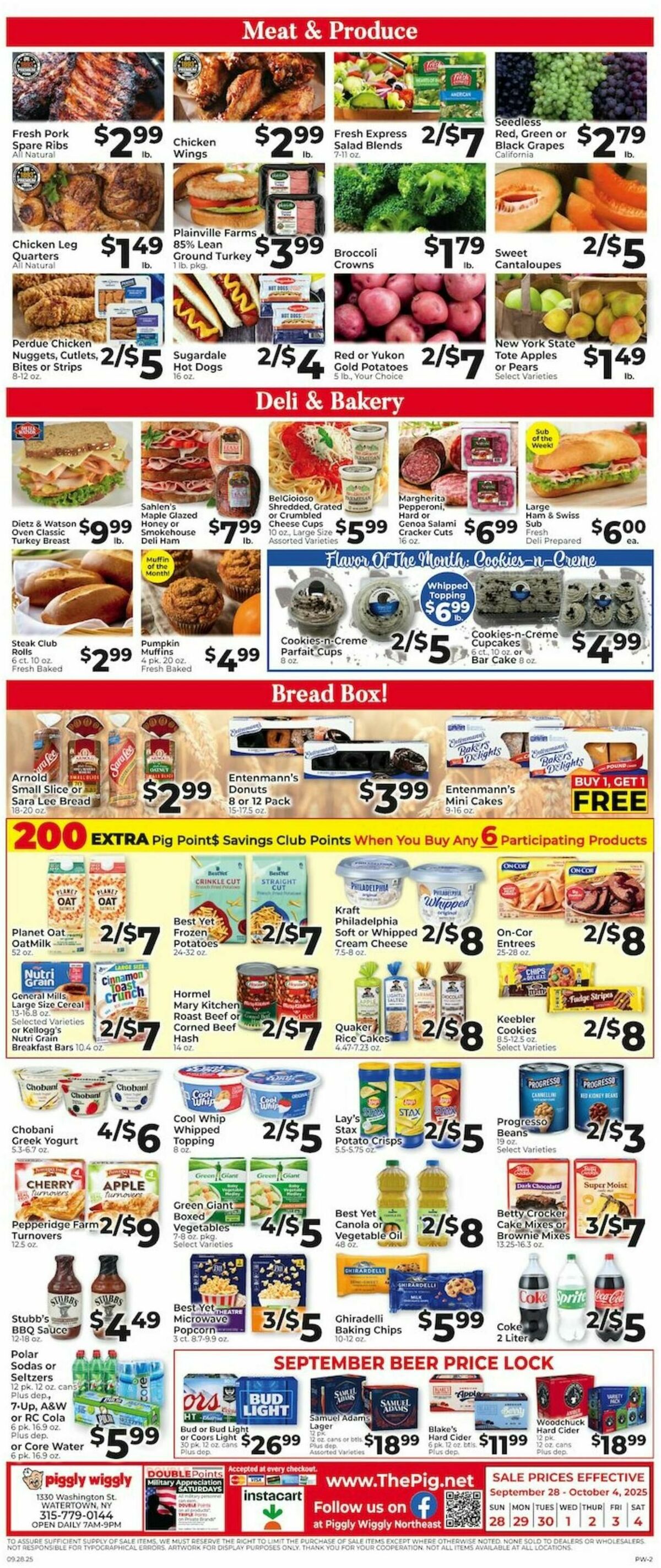 Piggly Wiggly Weekly Ad from September 28