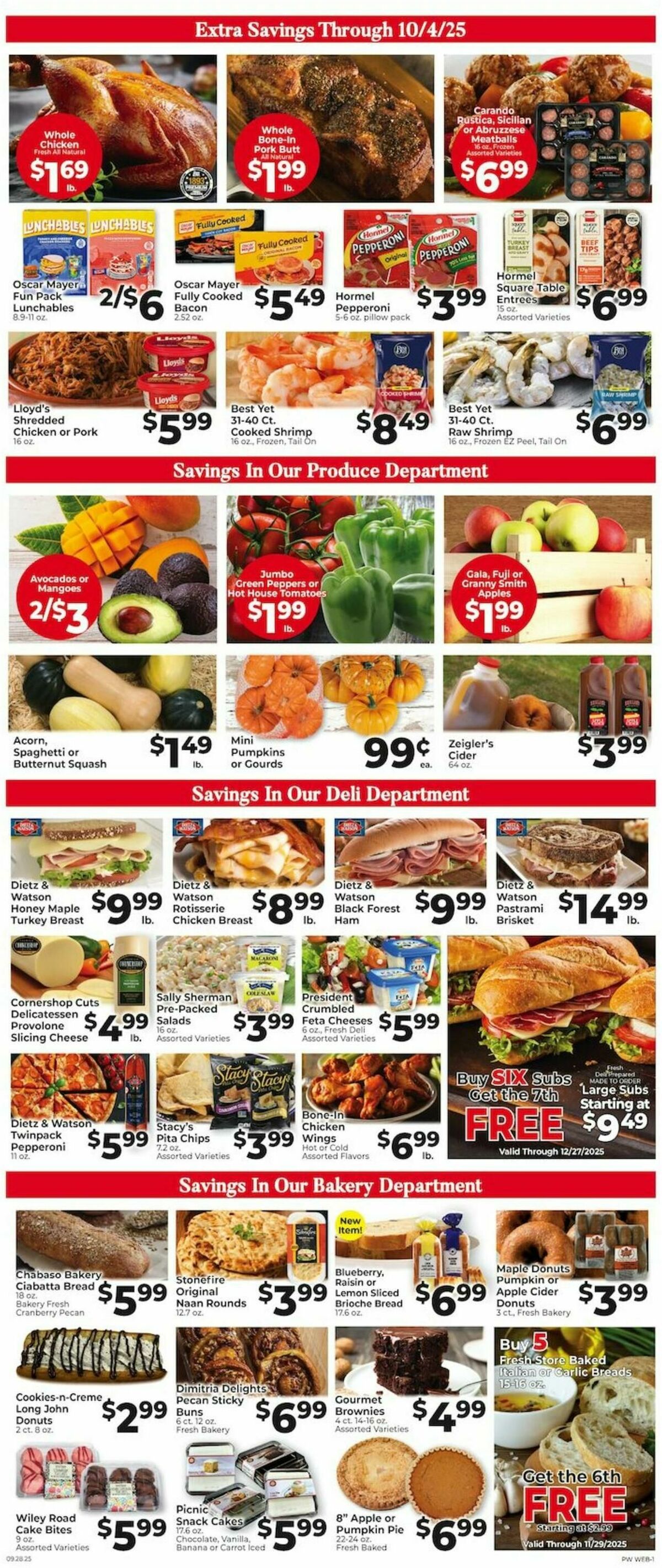 Piggly Wiggly Weekly Ad from September 28