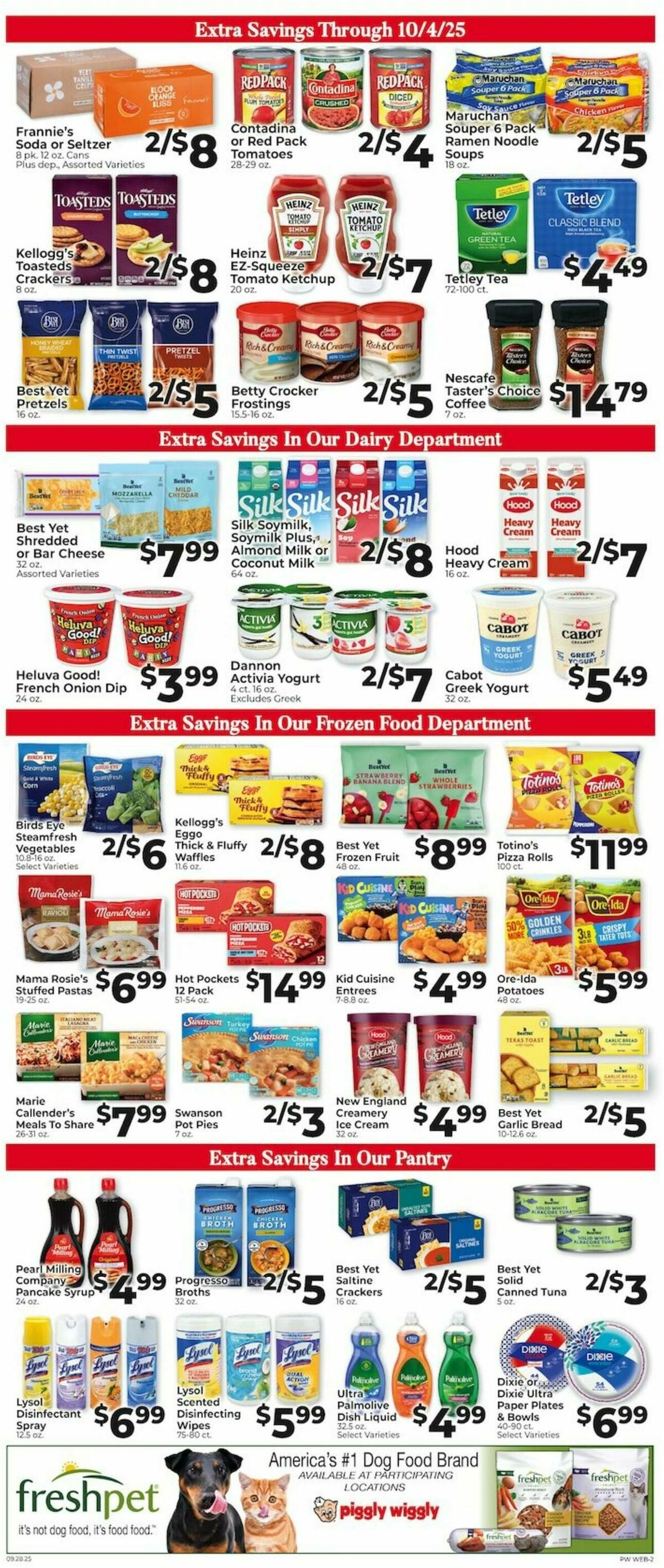 Piggly Wiggly Weekly Ad from September 28