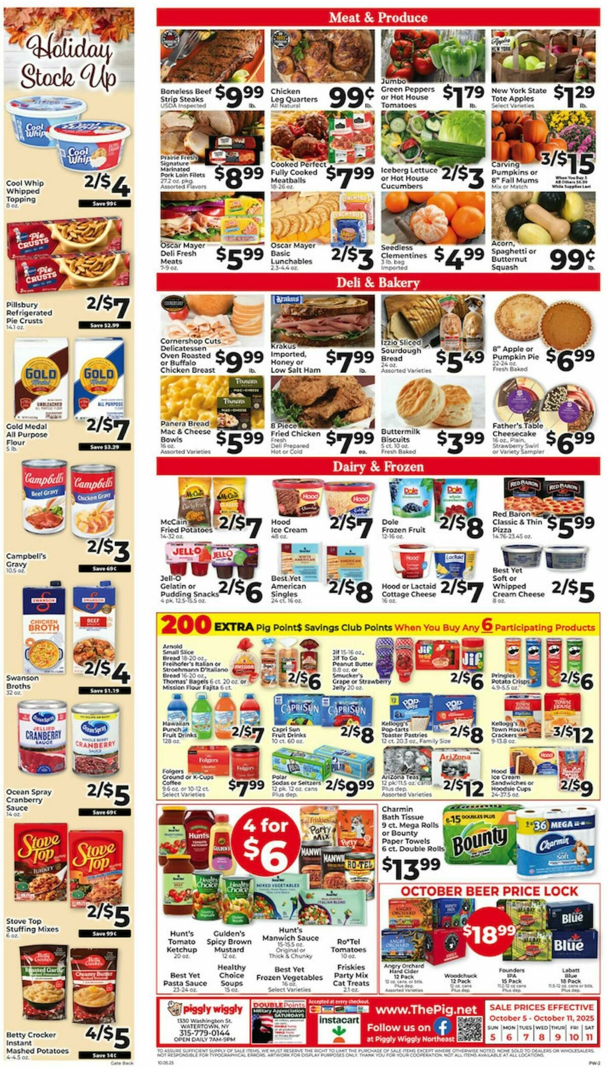 Piggly Wiggly Weekly Ad from October 5