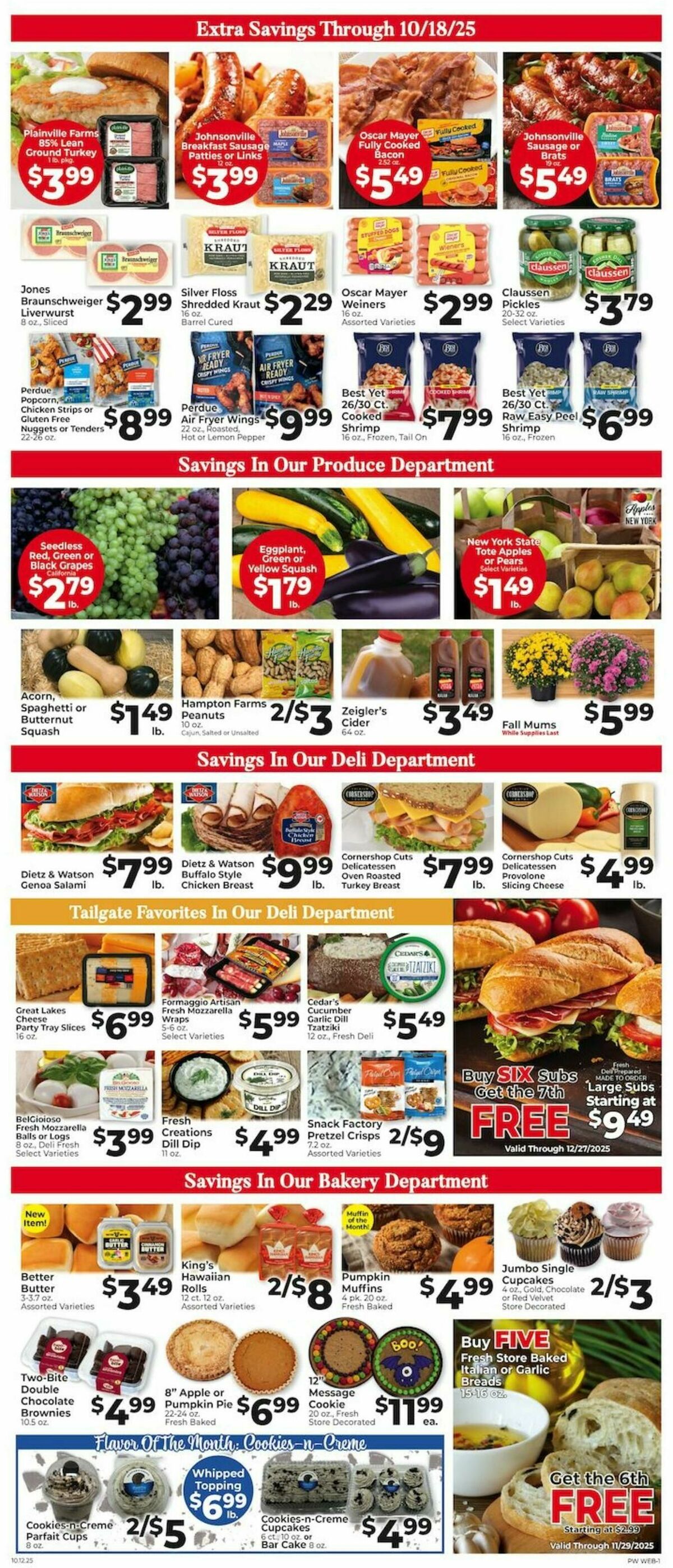 Piggly Wiggly Weekly Ad from October 12