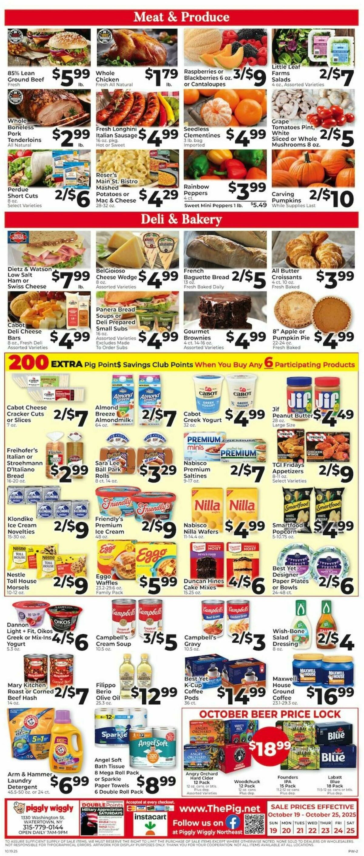 Piggly Wiggly Weekly Ad from October 19
