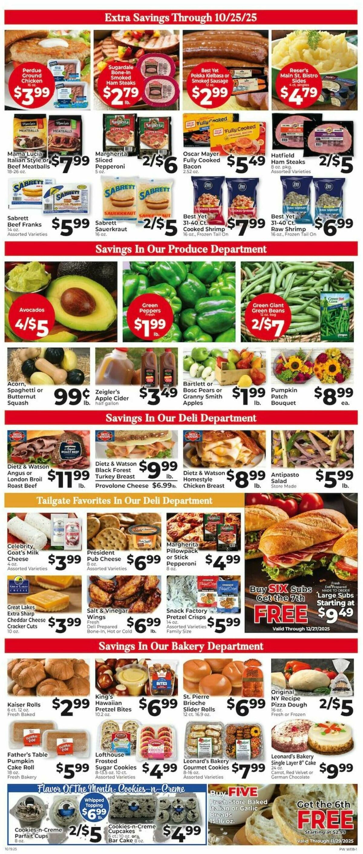 Piggly Wiggly Weekly Ad from October 19