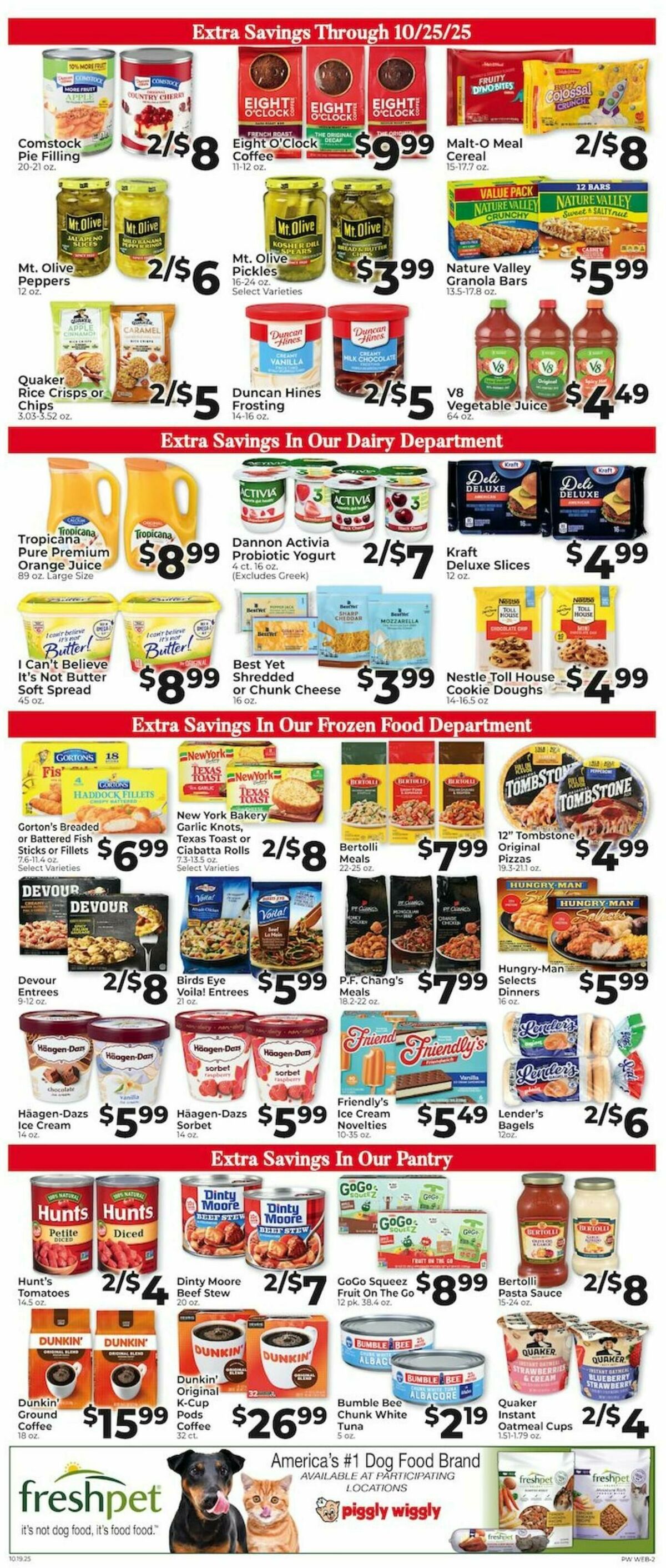 Piggly Wiggly Weekly Ad from October 19