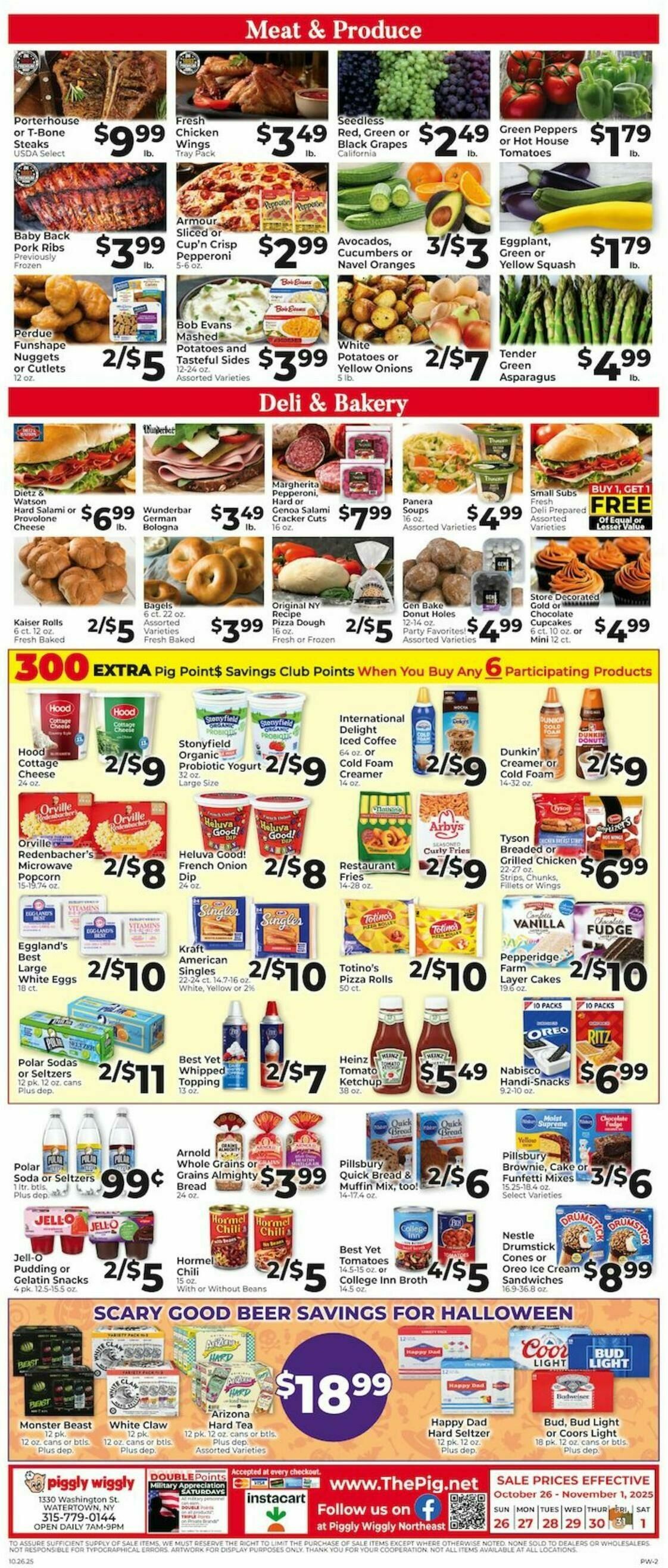 Piggly Wiggly Weekly Ad from October 26