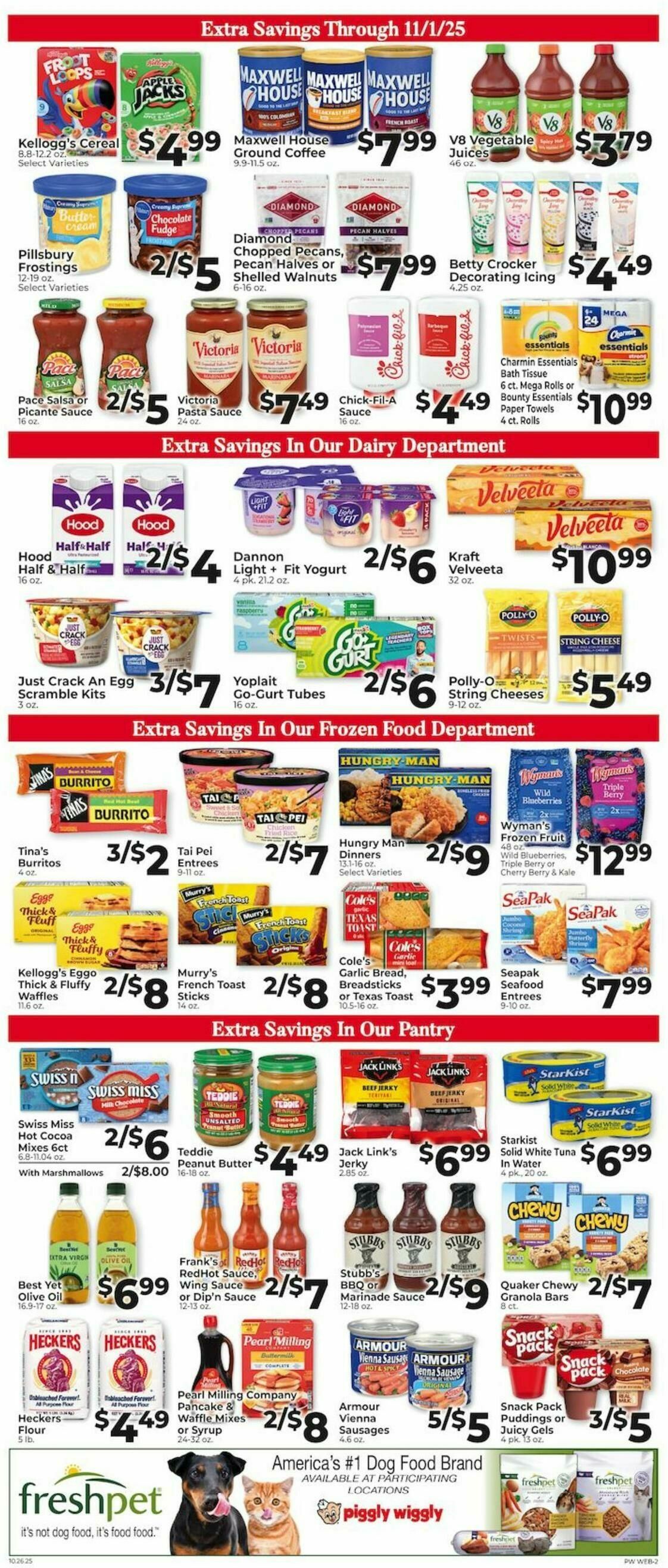 Piggly Wiggly Weekly Ad from October 26