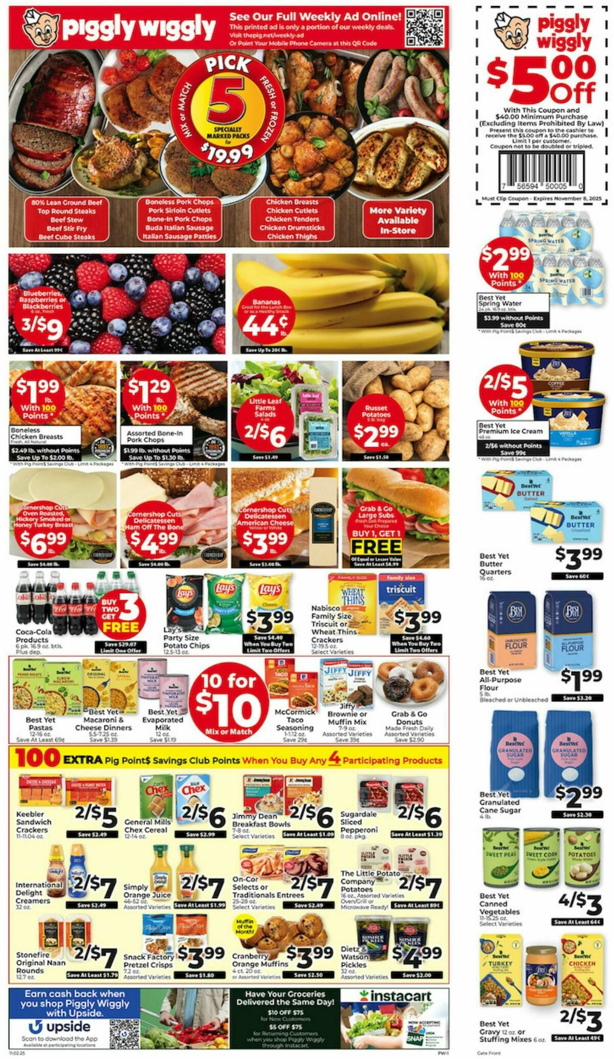Piggly Wiggly Weekly Ad from November 2