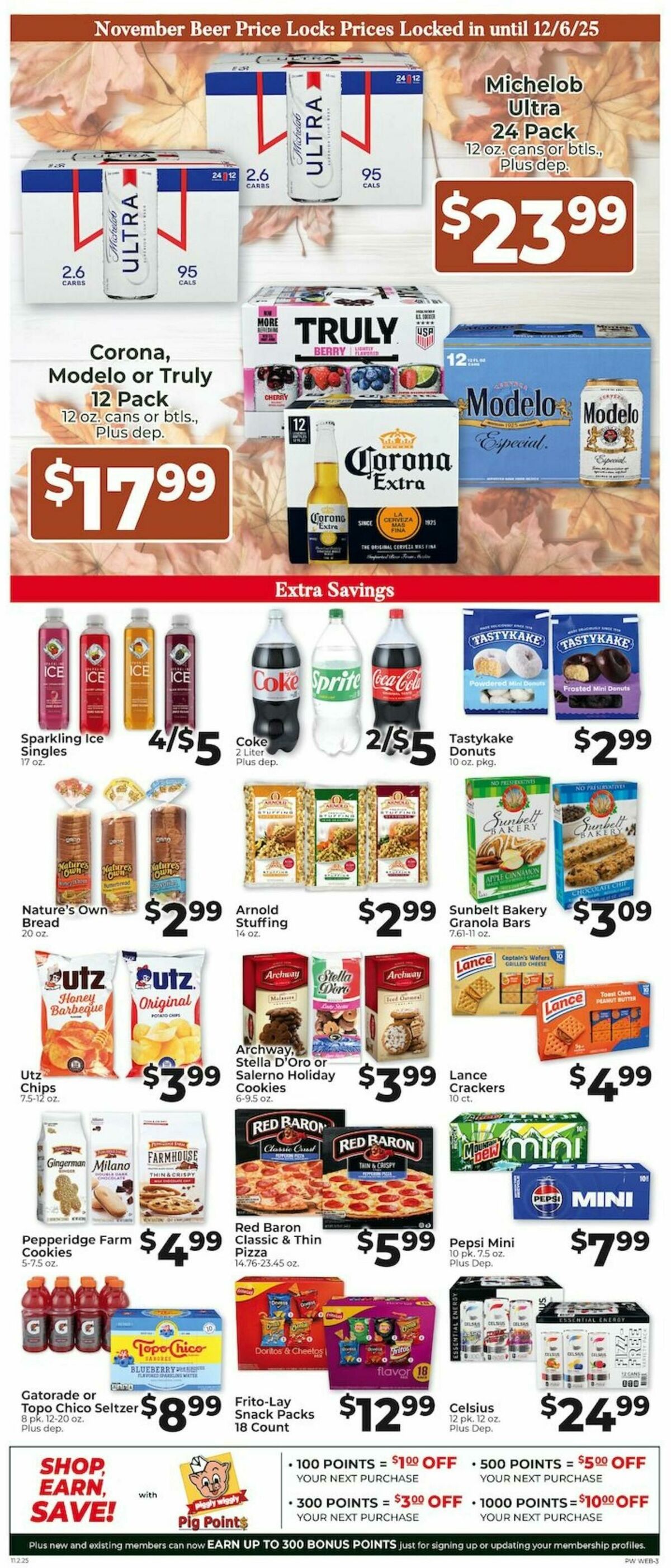 Piggly Wiggly Weekly Ad from November 2