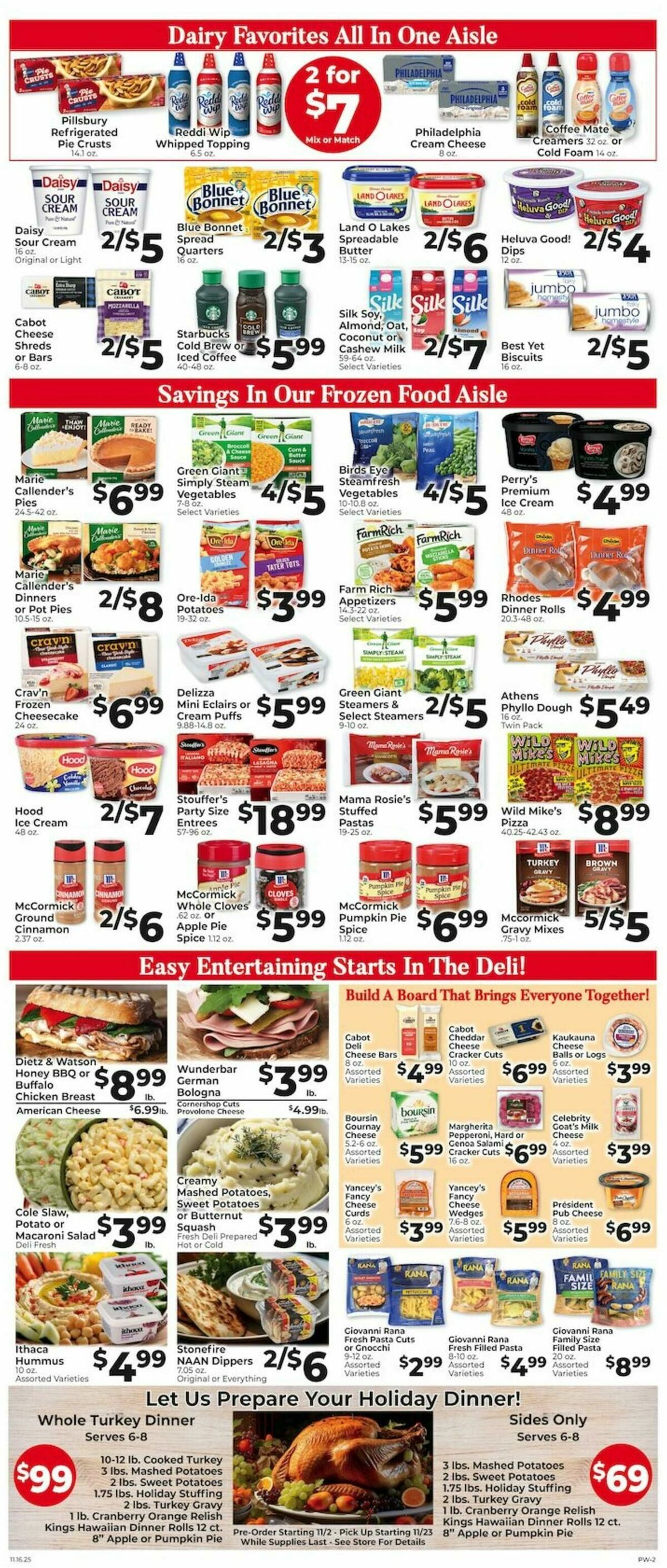 Piggly Wiggly Weekly Ad from November 16